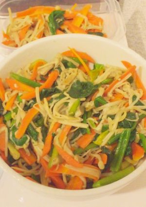 3色野菜のしらす炒めナムル-レシピのメイン写真
