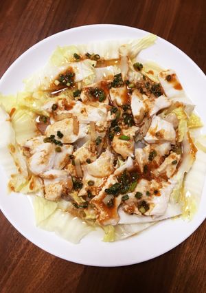 忙しい時にレンジで簡単！鶏胸肉の白菜蒸し-レシピのメイン写真