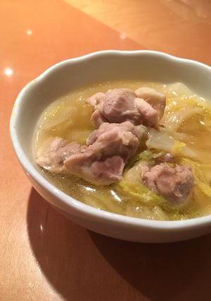 10分で美味しい!鶏肉と白菜のしょうゆ煮-レシピのメイン写真