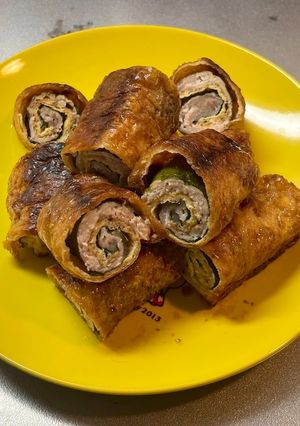 油揚げのくるくる焼き-レシピのメイン写真