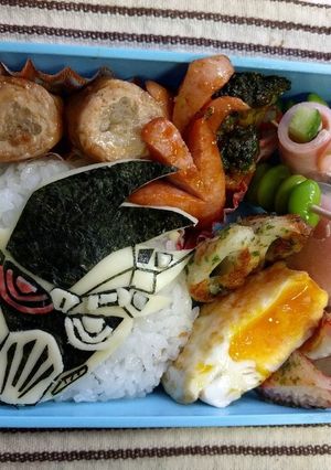 エグゼイド☆デンジャラスゾンビ☆キャラ弁-レシピのメイン写真