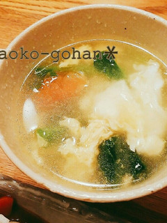 簡単♡トマトとチーズのふんわり卵スープ♡-レシピのメイン写真