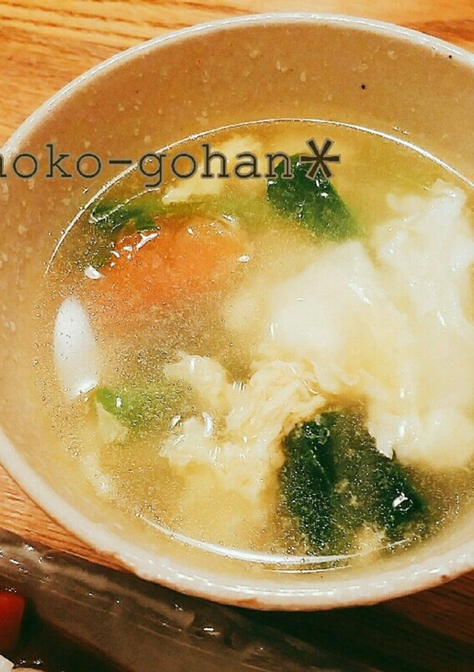 簡単♡トマトとチーズのふんわり卵スープ♡-レシピのメイン写真