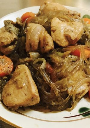 簡単！焼肉のタレで作るチムタク風甘辛煮-レシピのメイン写真