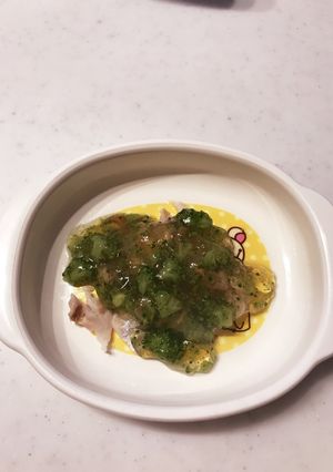 離乳食☆アジのブロッコリーあんかけ-レシピのメイン写真