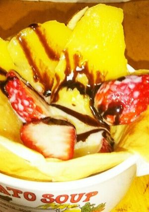 クレープにフルーツで簡単スイーツ-レシピのメイン写真