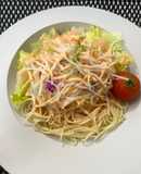 サイゼ風ドレッシングで冷製サラダパスタ