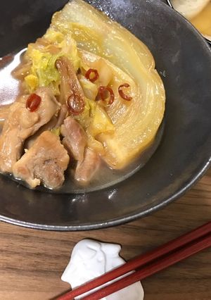 白菜と鶏肉のこっくり煮物-レシピのメイン写真