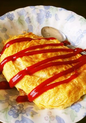 炊飯器で簡単チキンライスのオムライス-レシピのメイン写真