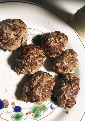 シンプルな焼きハンバーグ-レシピのメイン写真