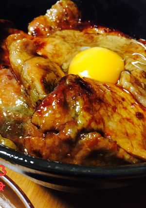 ガツンと豚丼十勝風!卵乗せで最強-レシピのメイン写真