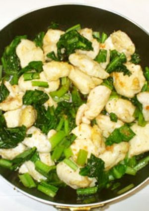 鶏むね肉の酢炒め♪簡単小松菜と-レシピのメイン写真