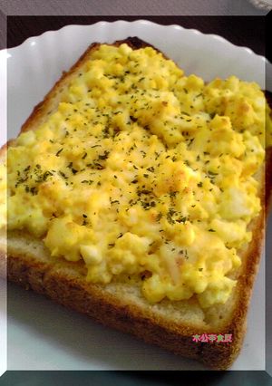チーズとたまごのオープンサンド-レシピのメイン写真