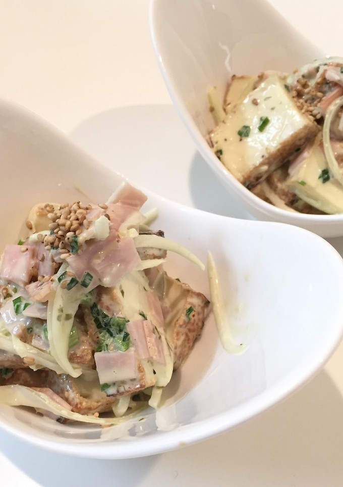 厚揚げのマヨパクチー和え-レシピのメイン写真