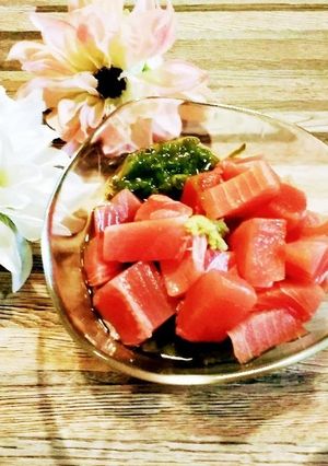マグロのめかぶあえ-レシピのメイン写真