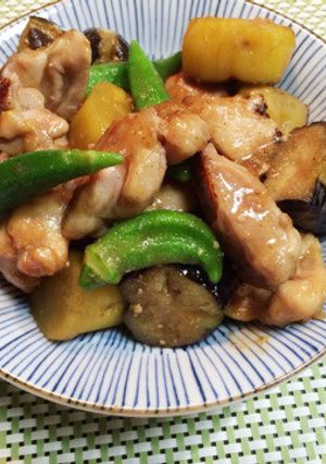 鶏肉と野菜のごま味噌煮-レシピのメイン写真