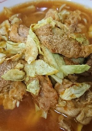 ガッツリ！満足な回鍋肉ラーメン♪-レシピのメイン写真