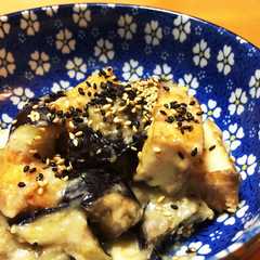 รูปของ 簡単！うまい！なすと厚揚げのとんこつ味噌