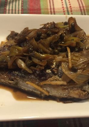 鯵の黒酢煮-レシピのメイン写真