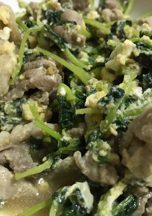 白飯必須◇豚肉と豆苗の簡単レシピ-レシピのメイン写真