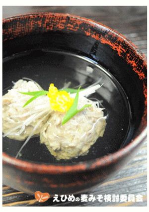 麦味噌で‘いわしのつみれ汁’-レシピのメイン写真