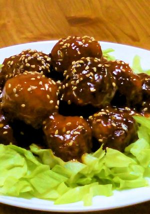 簡単！揚げない肉団子の甘酢あん-レシピのメイン写真