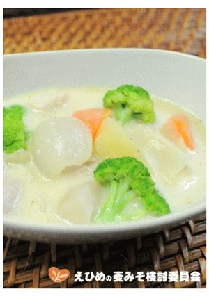 麦みそで‘根菜の酒粕シチュー’-レシピのメイン写真