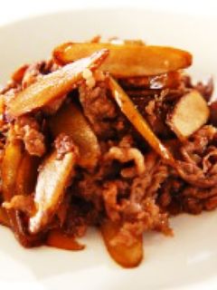 牛肉とごぼうの甘辛煮-レシピのメイン写真