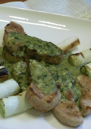 ヒレ肉のバジルクリーム添え-レシピのメイン写真