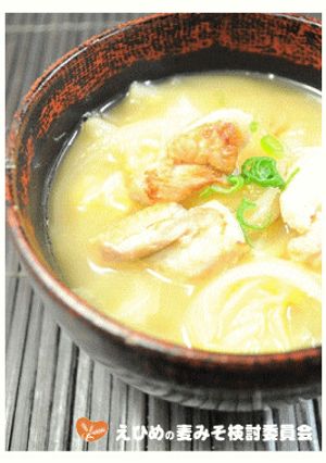 麦味噌で鶏もも肉とトロトロ白菜の味噌汁-レシピのメイン写真