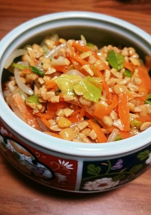こどものリクエスト給食の納豆あえ-レシピのメイン写真