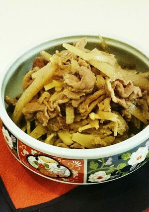 牛肉とゴボウ、こんにゃくのしぐれ煮-レシピのメイン写真