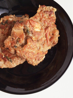 大葉と酢醤油が旨い♡豚肉お焼き*-レシピのメイン写真