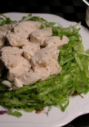 鶏ささ身の茹で肉サラダ-レシピのメイン写真