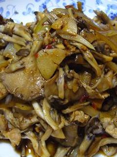 舞茸と豚肉の豆板醤炒め-レシピのメイン写真