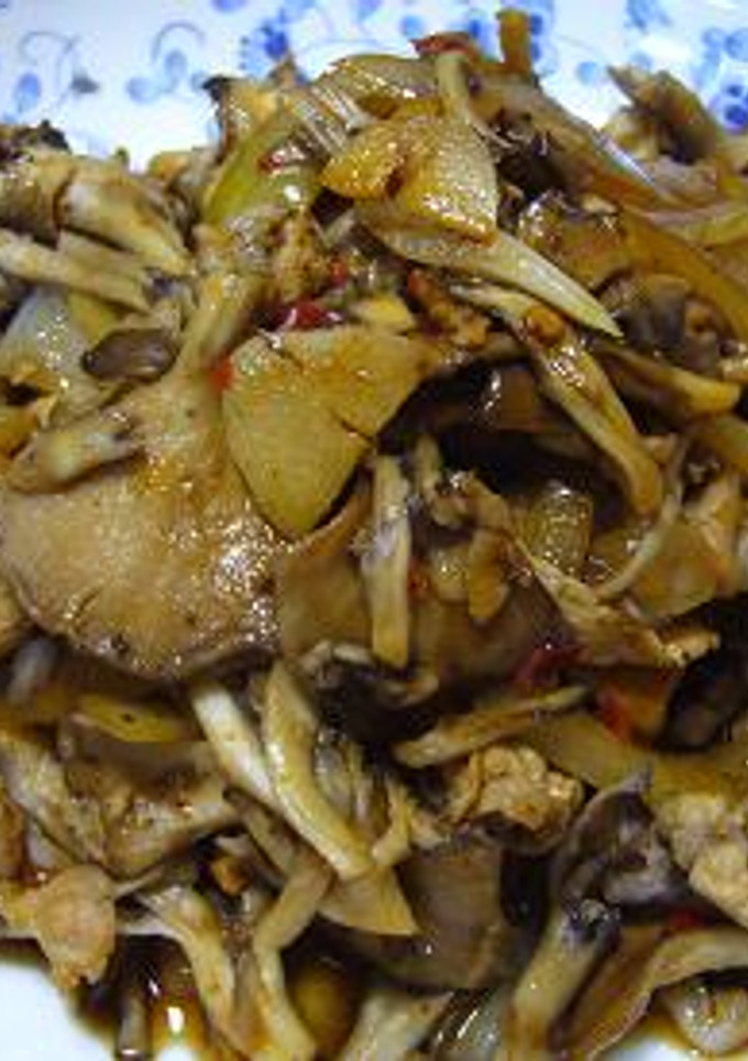 舞茸と豚肉の豆板醤炒め-レシピのメイン写真