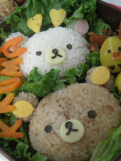 リラックマ キャラ弁で行楽弁当-レシピのメイン写真