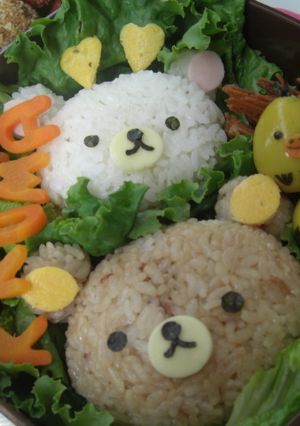 リラックマ　キャラ弁で行楽弁当-レシピのメイン写真