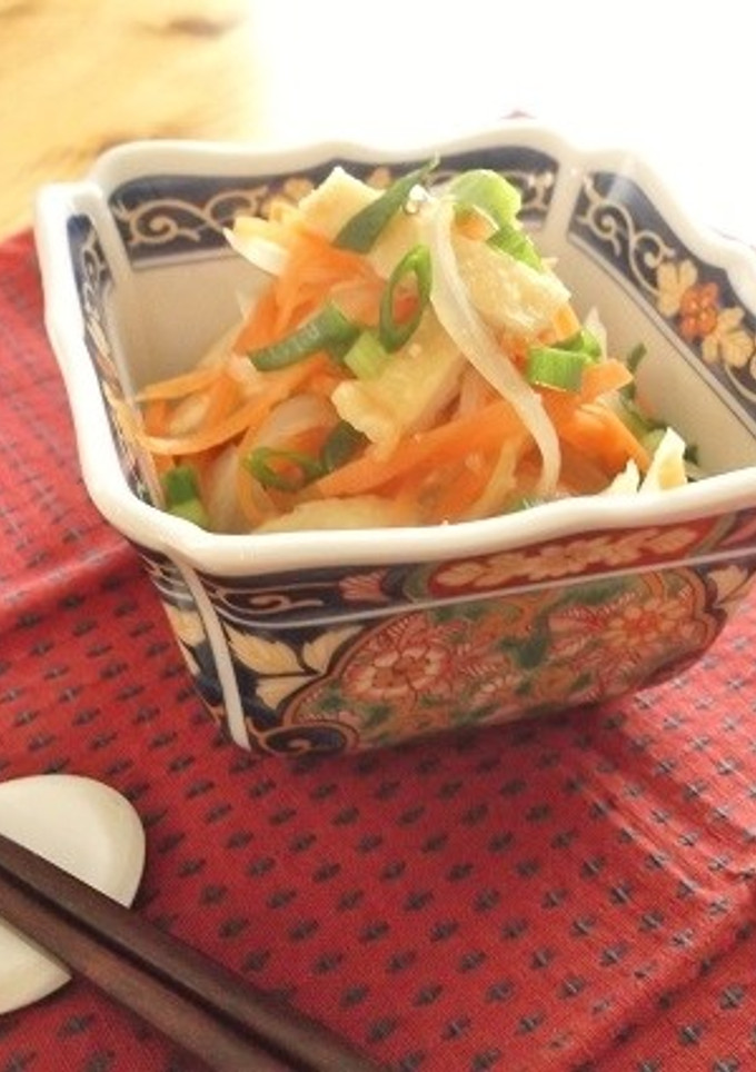 レンジで♪薄揚げと人参の煮びたし生姜風味-レシピのメイン写真