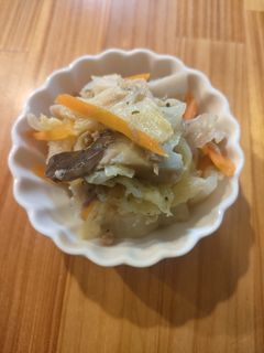 白菜とツナのレンチンハーブ味-レシピのメイン写真