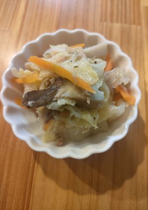 白菜とツナのレンチンハーブ味-レシピのメイン写真