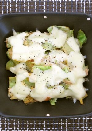 ブロッコリーの茎のチーズ焼き-レシピのメイン写真