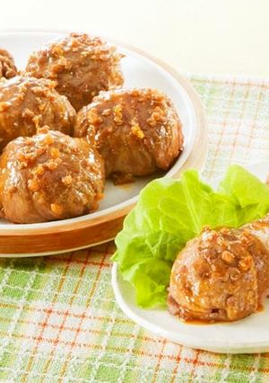 クセになる♪麻婆肉巻きおにぎり-レシピのメイン写真