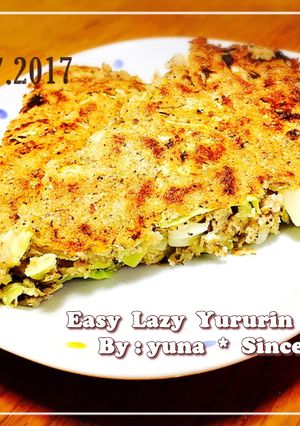 簡単ヘルシー！そば粉deお好み焼き風-レシピのメイン写真