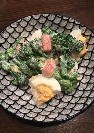 ブロッコリーとカニカマの卵サラダ-レシピのメイン写真