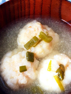 豆腐とはんぺんのお団子入り梅昆布スープ-レシピのメイン写真