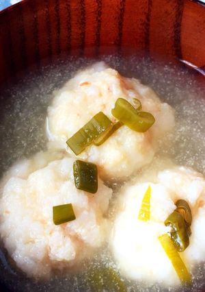 豆腐とはんぺんのお団子入り梅昆布スープ-レシピのメイン写真