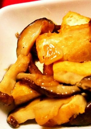 シイタケと厚揚げの小鉢-レシピのメイン写真