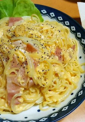 あっさりカルボナーラ-レシピのメイン写真