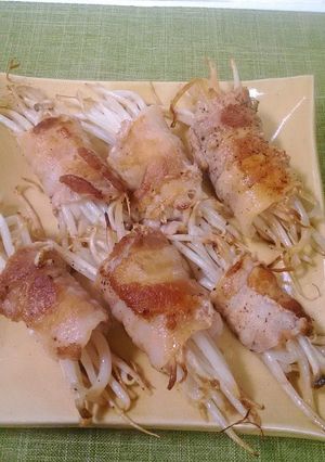 もやしの豚肉巻き♪-レシピのメイン写真